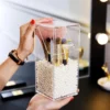 090226591031c3a3b751cea8e1cd7307 Acrylic Pearl Makeup Brush Organizer