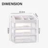 1f82181aadf9817af360af1016211de9 3 Layer Makeup Storage Drawer Box