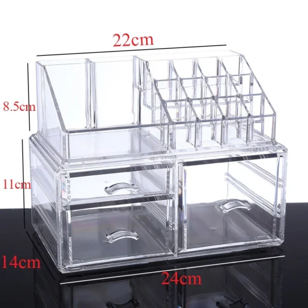 46b890b20d727c2472ebdab9ad597a49 Acrylic Makeup Organizer with 3 Drawers