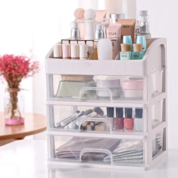 495923f414c8f89c7d855e61585628be 3 Layer Makeup Storage Drawer Box