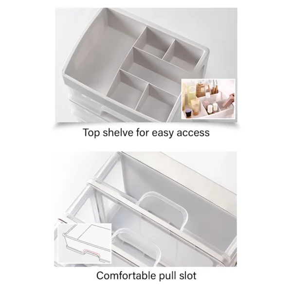 7f1a54da86412f553eaef3d878789e57 3 Layer Makeup Storage Drawer Box