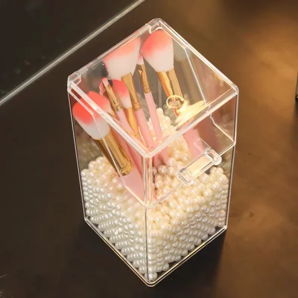 93849dba0109a03c0014e735ed587db8 Acrylic Pearl Makeup Brush Organizer