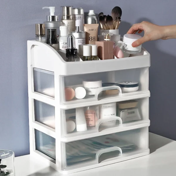 aa1dce3ed999712a8da6337d4b3d66c8 3 Layer Makeup Storage Drawer Box