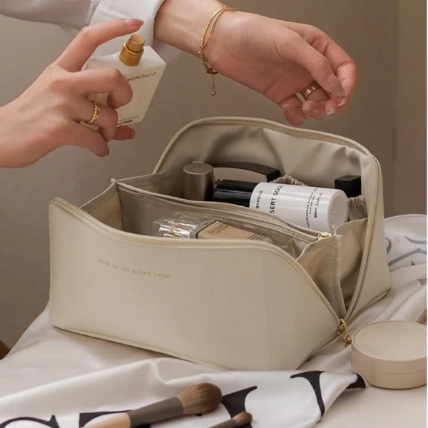 PU Leather Pillow Makeup Bag