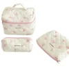Bow Large Capacity Cosmetic Travel Bag Set